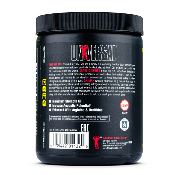 Universal® GH Max (180 tablets)