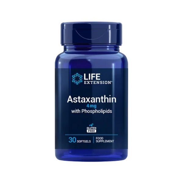 Astaksantinas 4 mg + fosfolipidai (30 minkštųjų kapsulių)