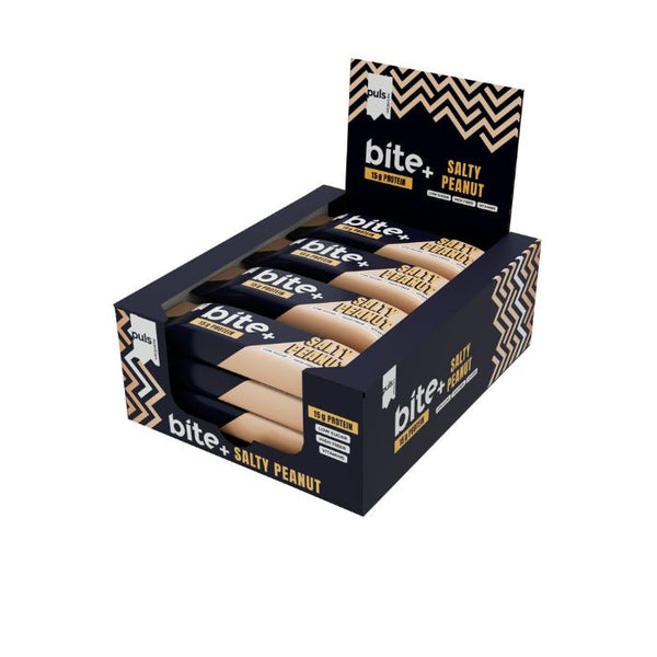 PULS BITE+ Proteīna batoniņš (12 x 50 g) - Puls Nutrition - Vitamins.lv