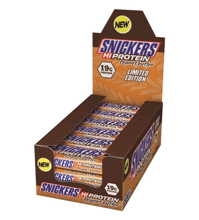 Snickers Hi-Protein Peanut Butter batoniņš (12 x 57 g)  Mars.